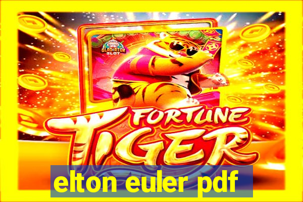 elton euler pdf