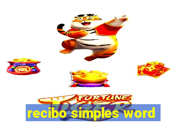 recibo simples word