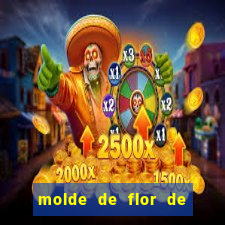 molde de flor de eva grande para imprimir