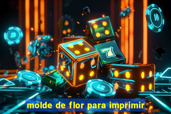 molde de flor para imprimir