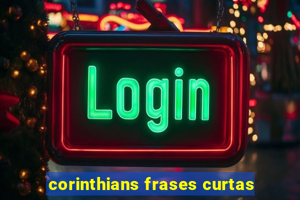 corinthians frases curtas